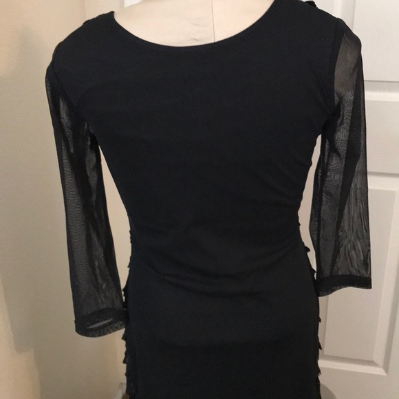 Black ruffle dress - Picture 5 of 8